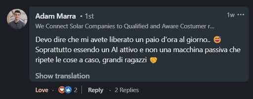 Customer conversation with an Irelia agent