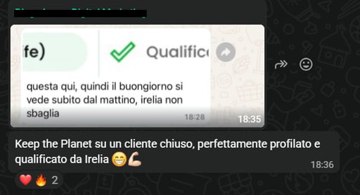 Customer conversation with an Irelia agent