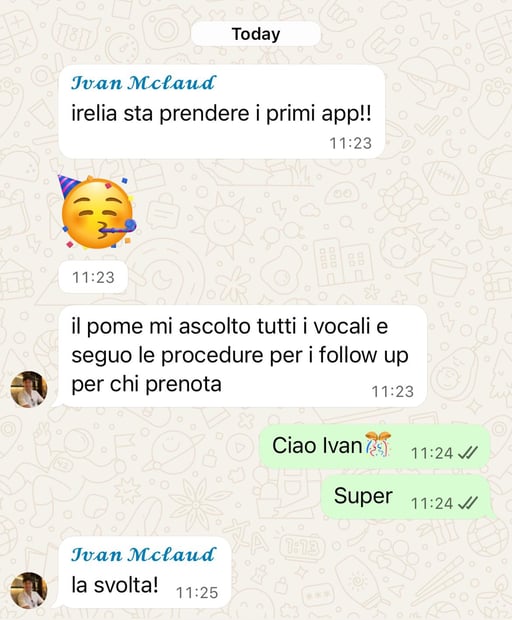 Customer conversation with an Irelia agent
