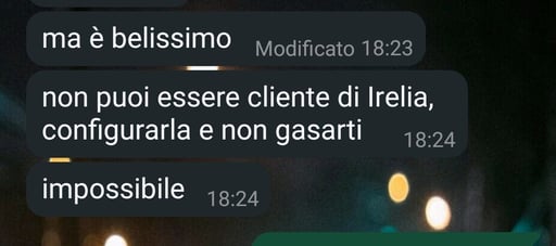 Customer conversation with an Irelia agent