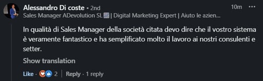 Customer conversation with an Irelia agent