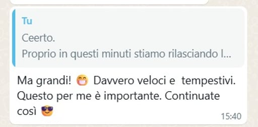 Customer conversation with an Irelia agent