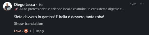Customer conversation with an Irelia agent